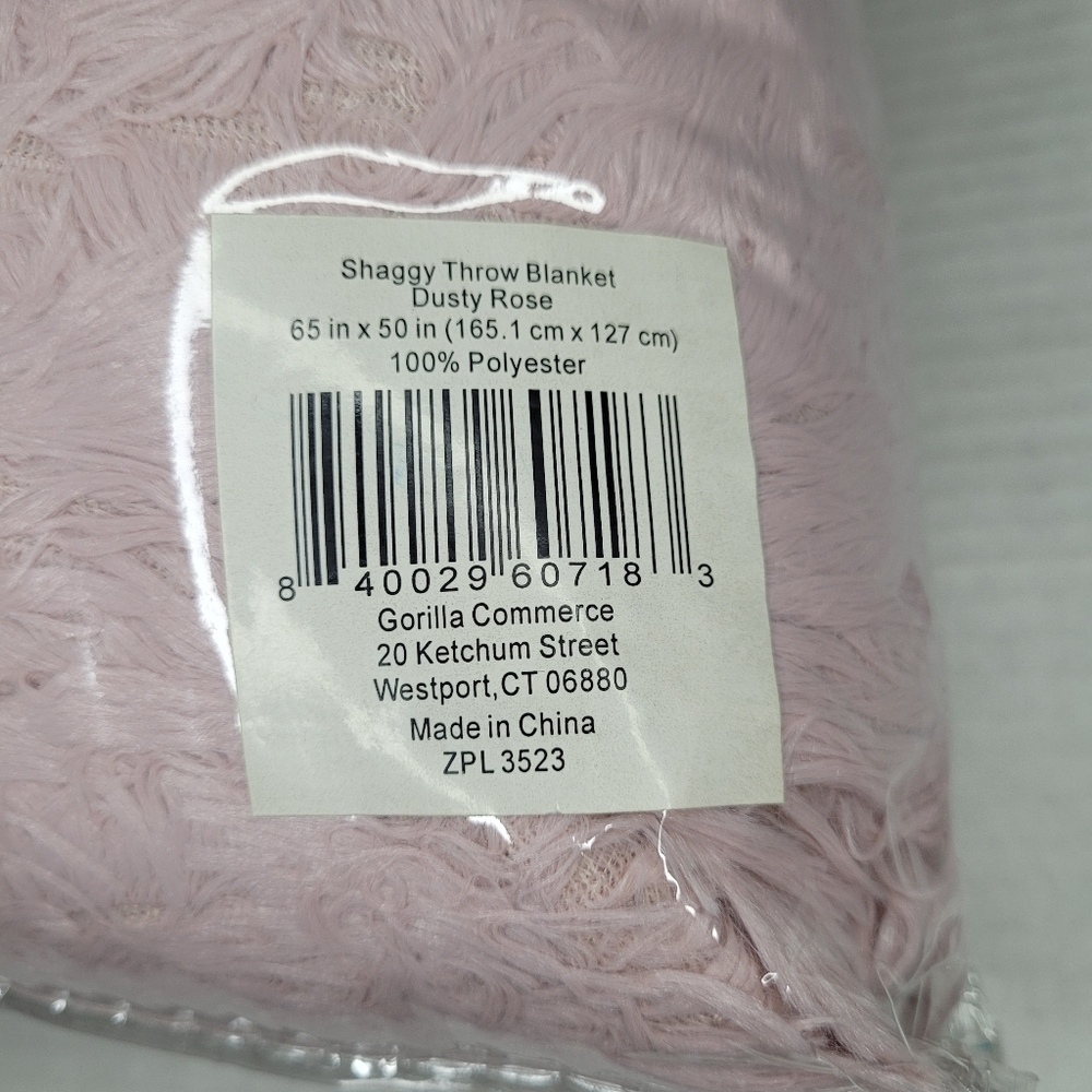 Throw Blanket Shag Th Connecticut Home Company Shag Sherpa Soft Plush Reversible - Picture 5 of 8